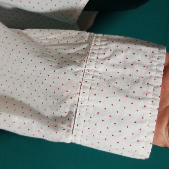 Sz M Cotton White polka dotted shirt - Picture 4 of 9